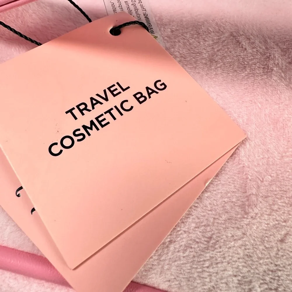 Juicy Couture Pink Velour Train Case Makeup Bag Scottie Dog Crest Rhinestone NWT
